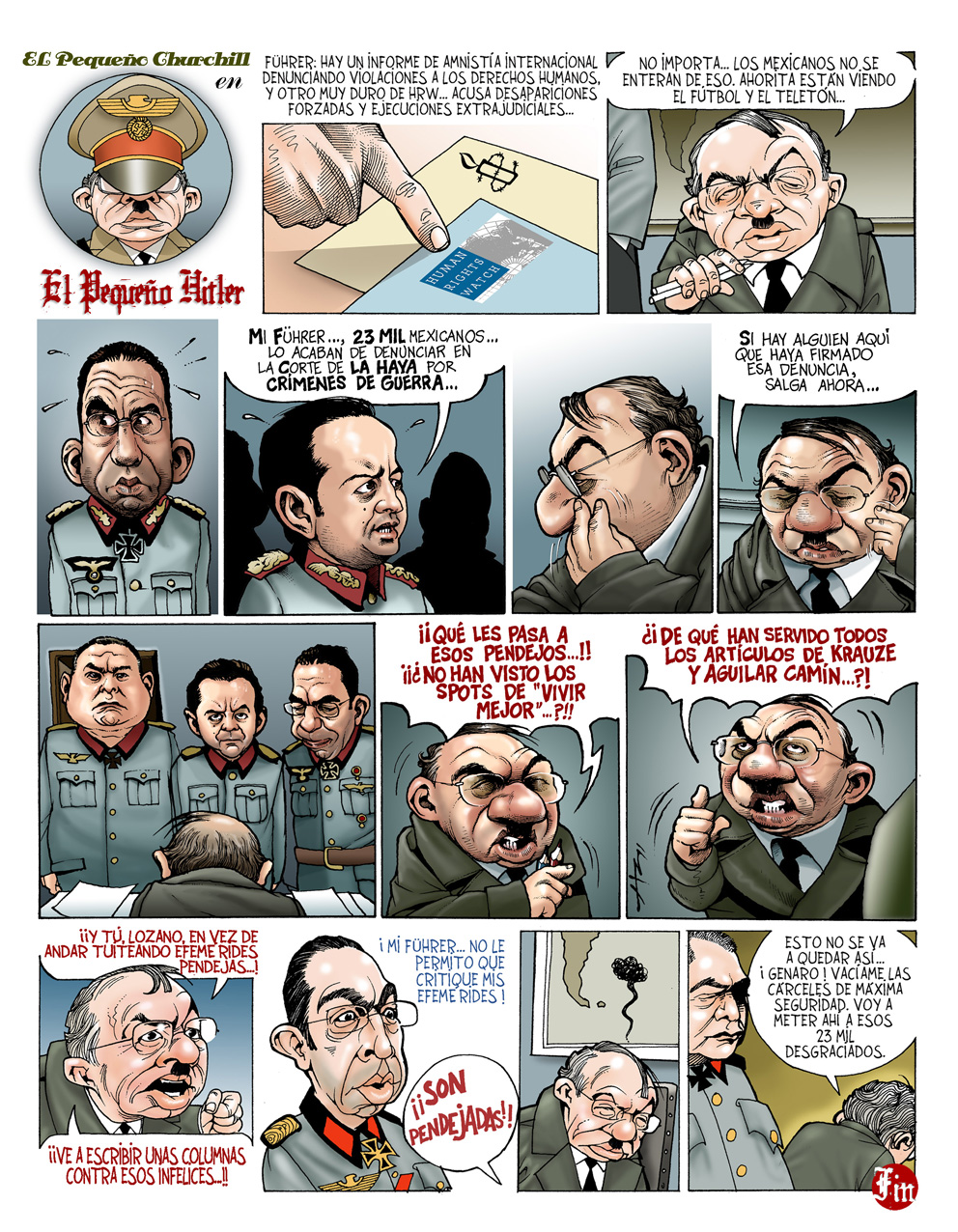 El pequeño Churchil en El pequeño Hitler